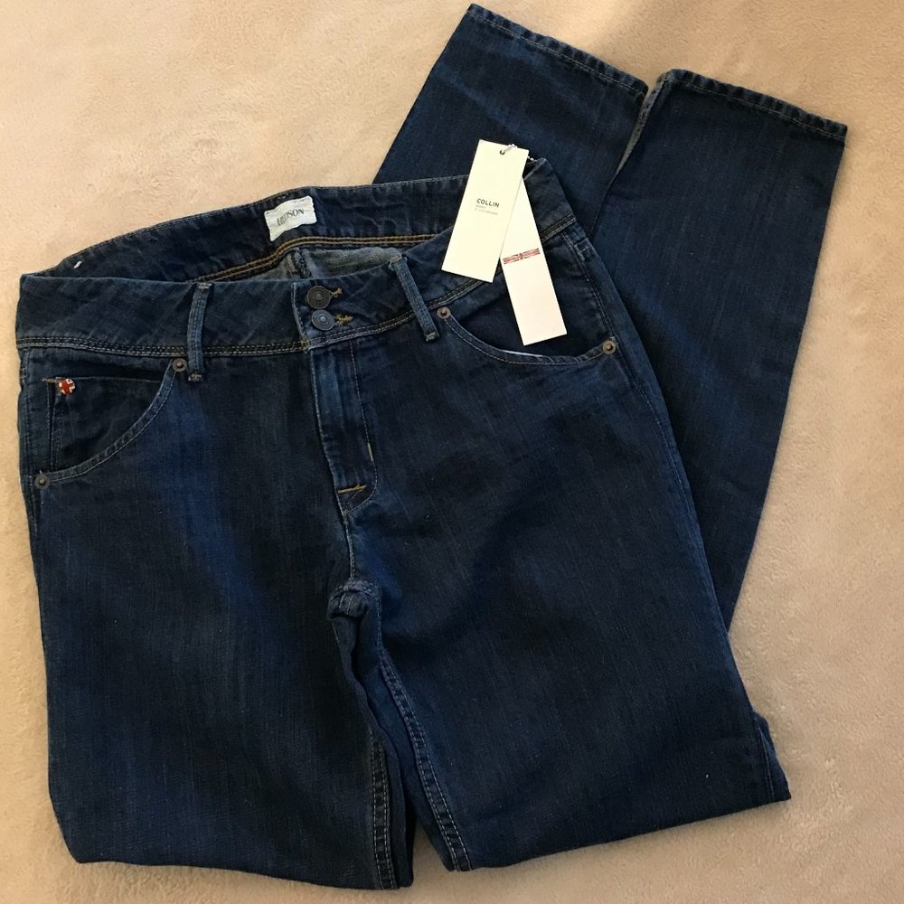 HUDSON Collin Skinny Jeans Size 30 in color Blue DKE